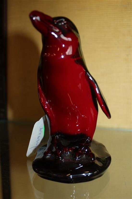 Royal Doulton Flambe model of a penguin